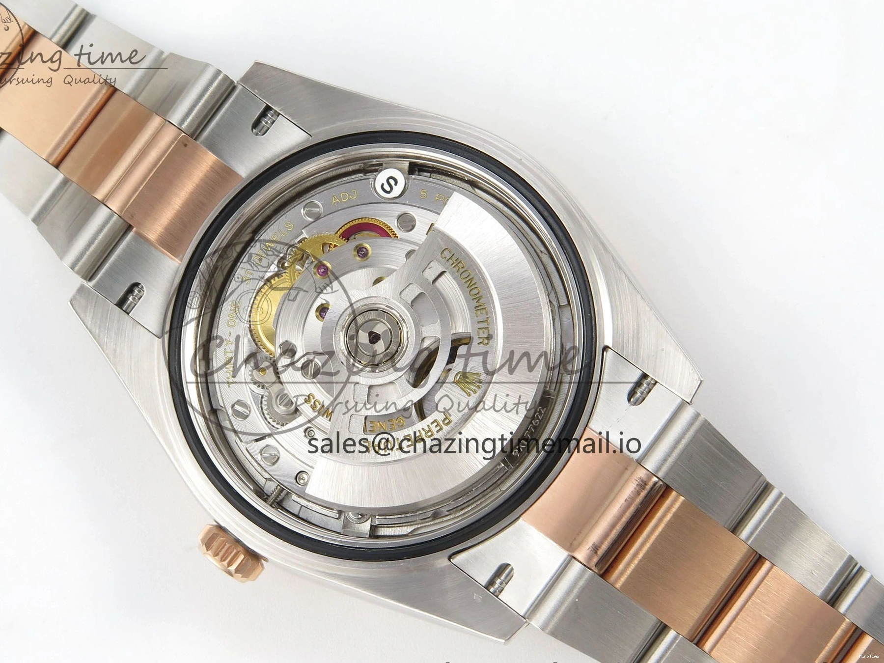 MiroTime 0210 Effortless DateJust 41 126331 SS RG ARF 1:1 Best Edition Brown Stick Dial on Oyster Bracelet SH3235 (Weighted) 201